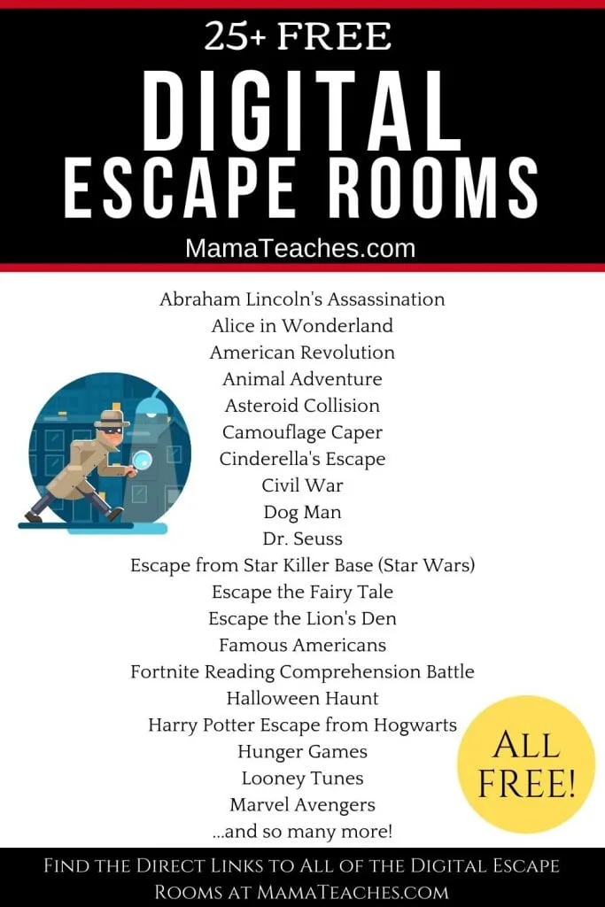 25+ Free Digital Escape Rooms