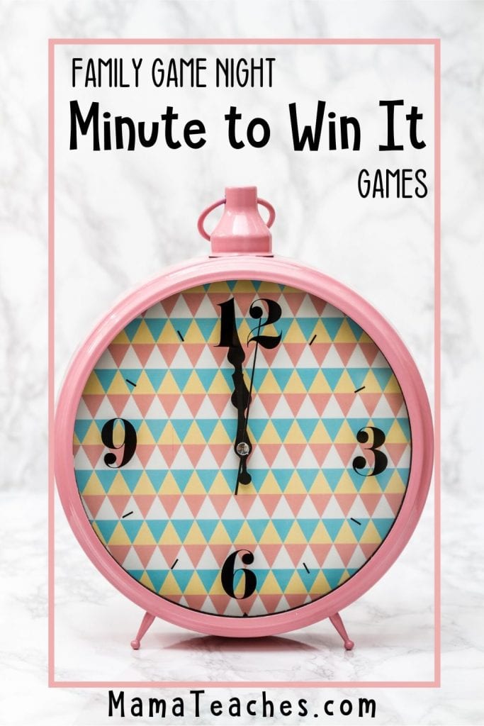 Family Game Night Minute to Win It Games