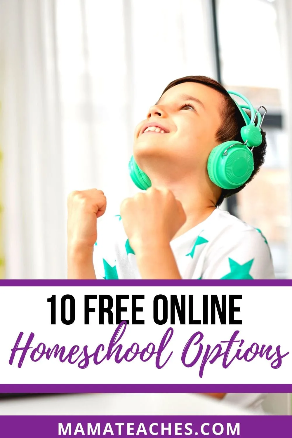 10 Free Online Homeschool Options - Get excited as this little boy who is doing work from home online with these 10 free online homeschooling sites.