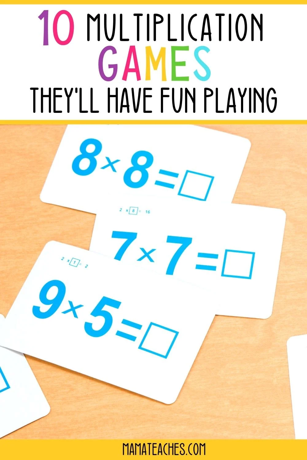 10 Multiplication Games They'll Have Fun Playing