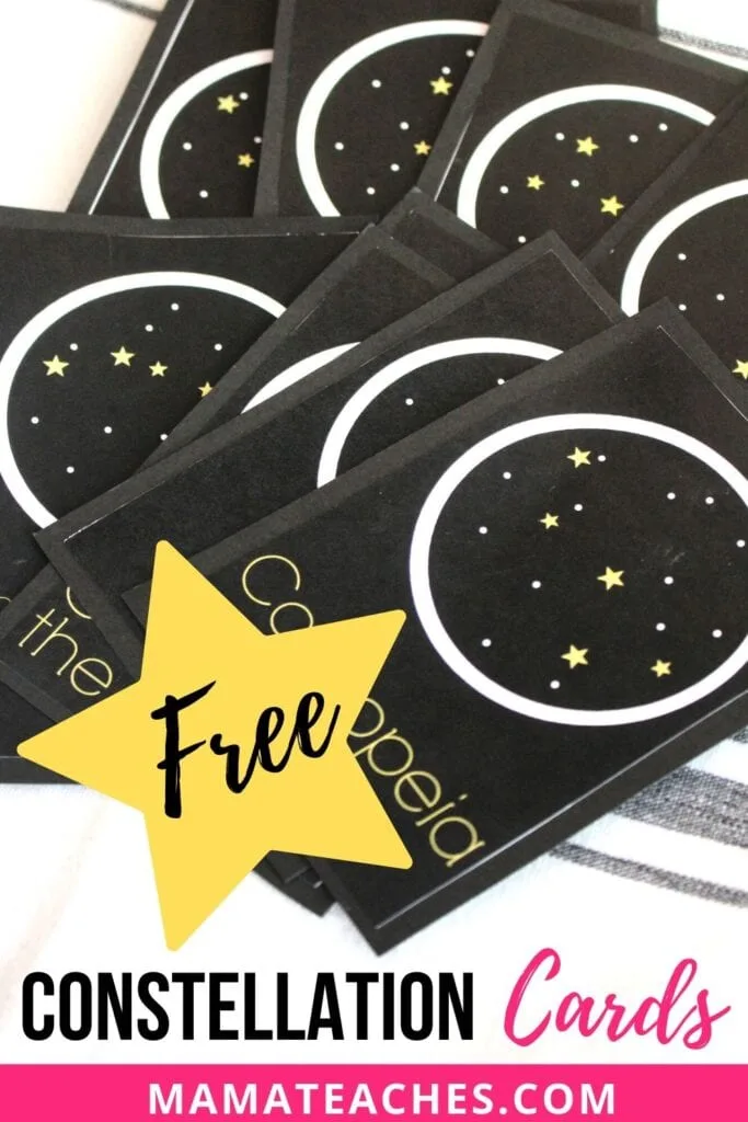 Free Constellation Cards to Teach Astronomy