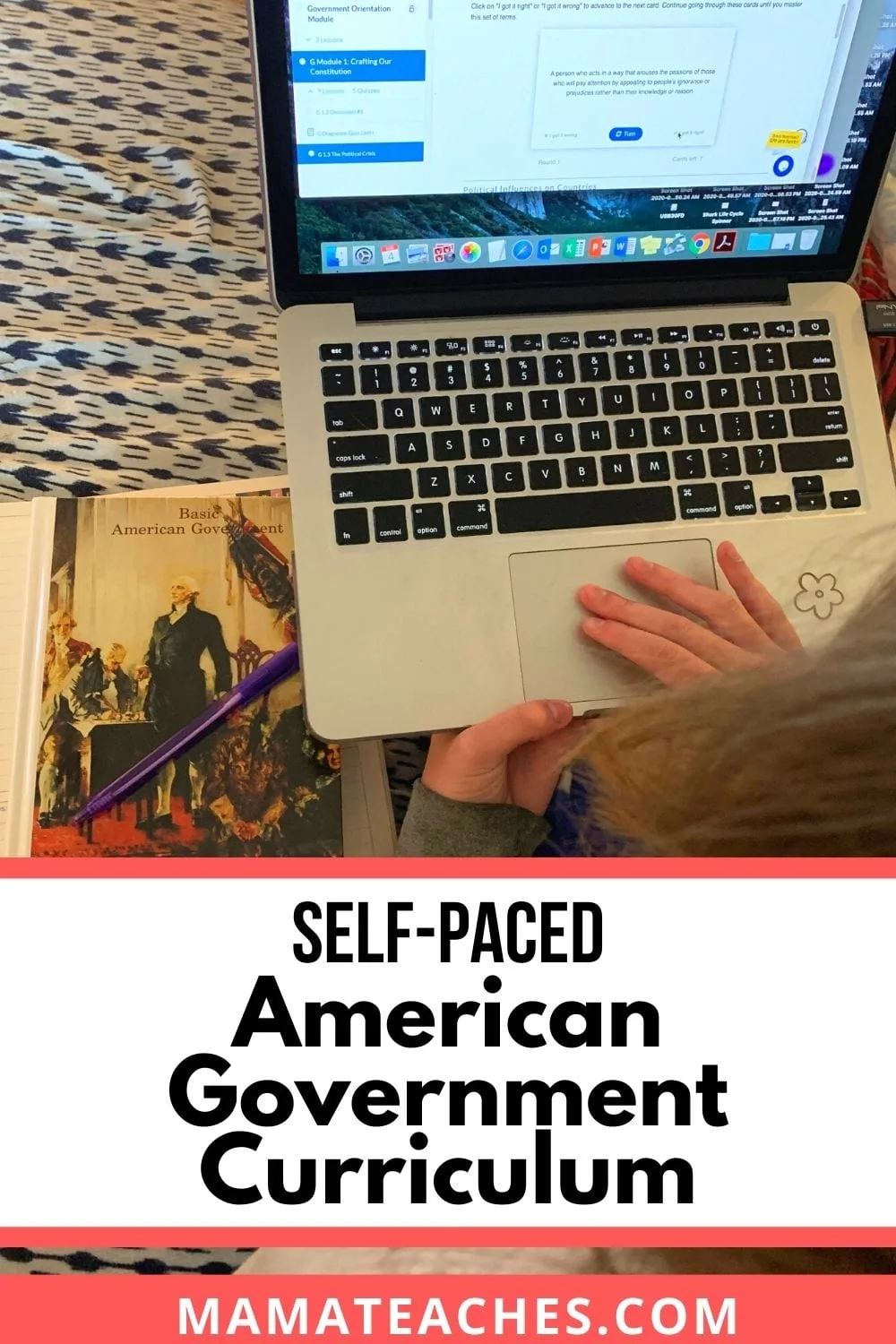 Self-Paced American Government Curriculum for Homeschoolers