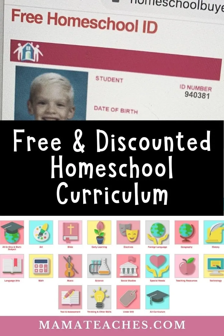 Free and Discounted Homeschool Curriculum