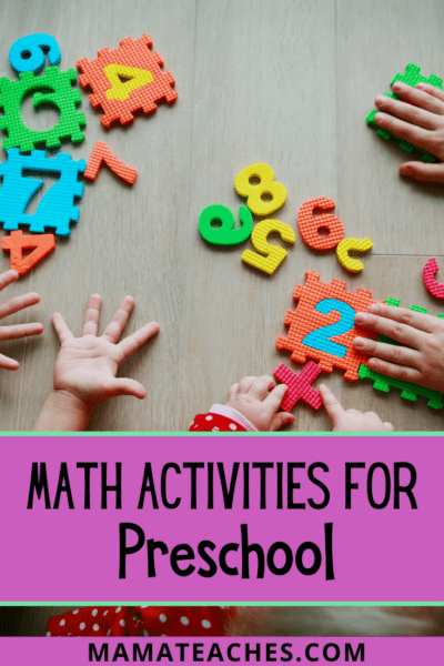 Math Activities for Preschool - Mama Teaches