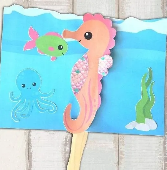 Seahorse Craft for Kids