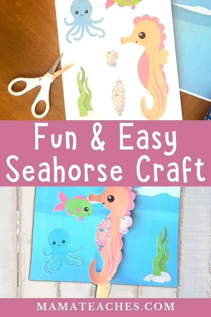 Under the Sea Seahorse Craft for Kids