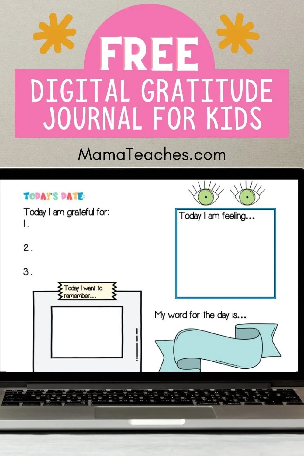 Free Digital Gratitude Journal for Kids