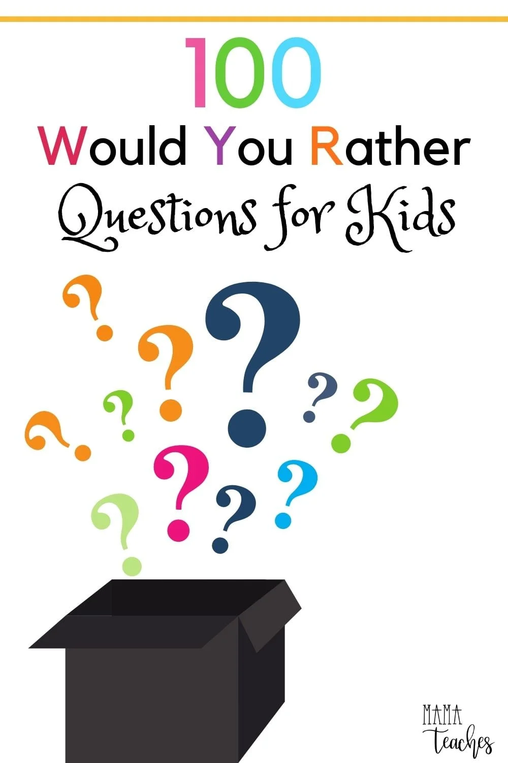 100 Would You Rather Questions for Kids - Mama Teaches