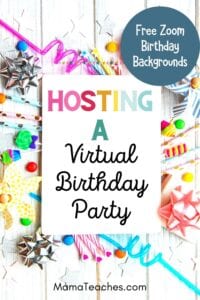 Zoom Birthday Party Ideas for Kids + 15 Free Virtual Backgrounds