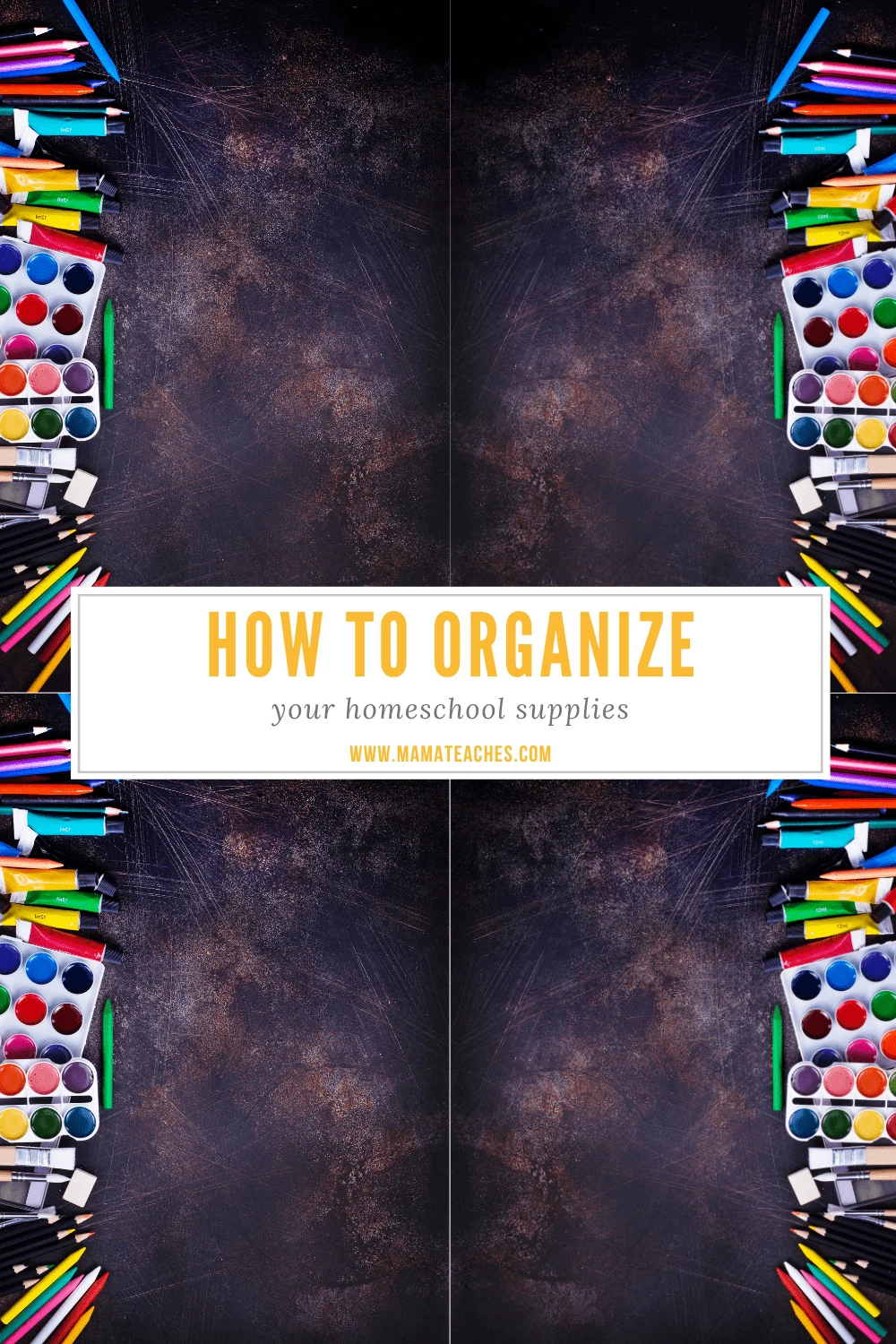 How to Organize Your Homeschool Supplies