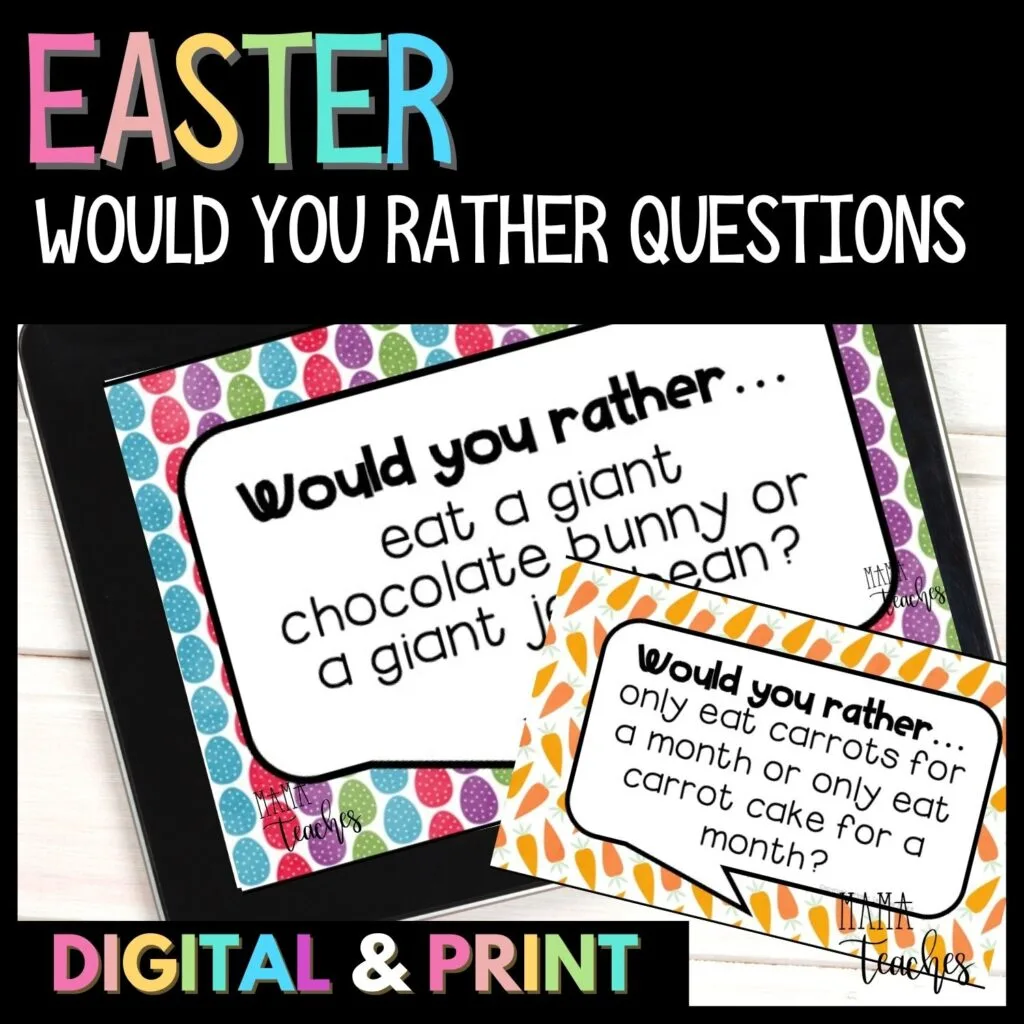 Easter Fun: A Printable Would You Rather Game for Kids