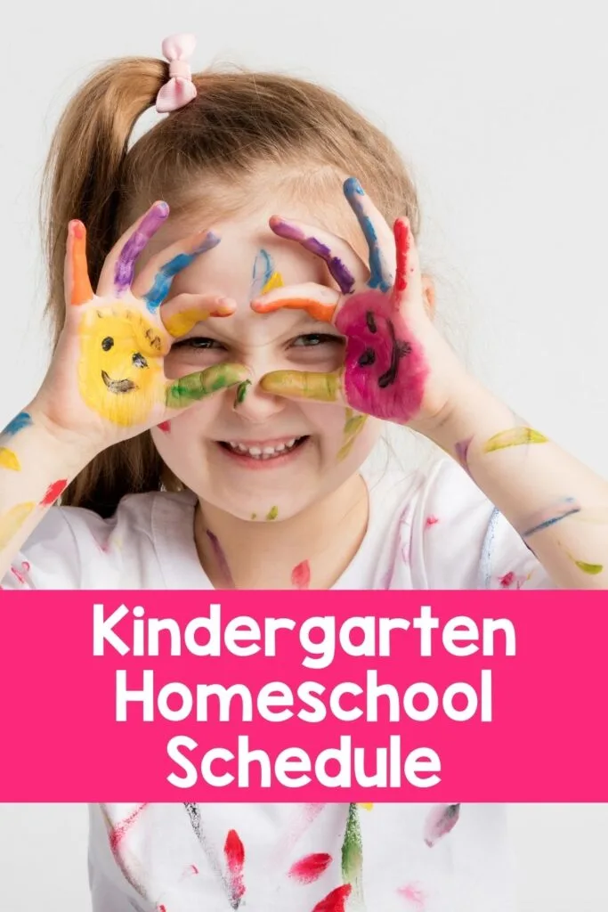 Kindergarten Sample Homeschool Schedule