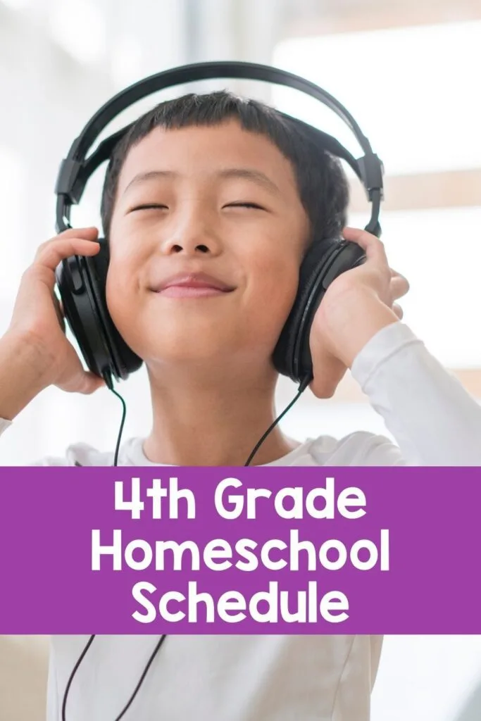 Fourth Grade Sample Homeschool Schedule