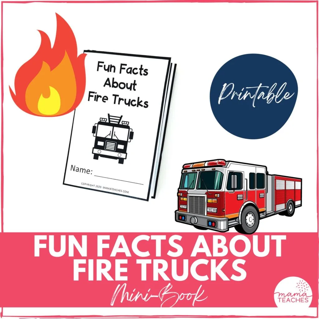 Fun Facts About Fire Trucks Mini Book