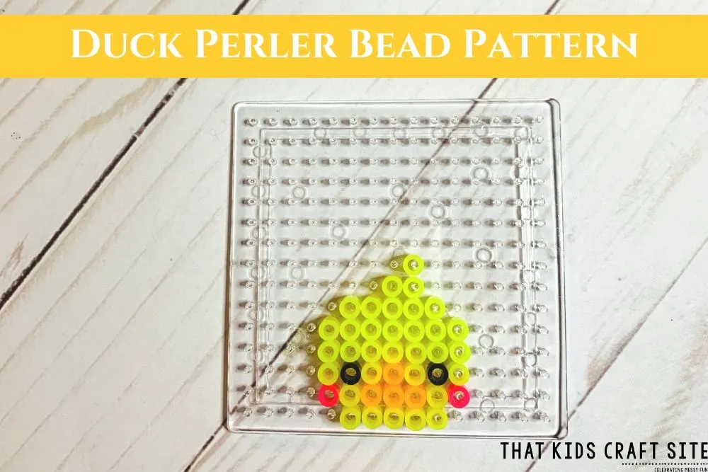 Duck Perler Bead Desk Pet