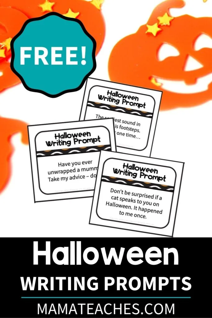 12 Free Halloween Creative Writing Prompts for Upper Elementary