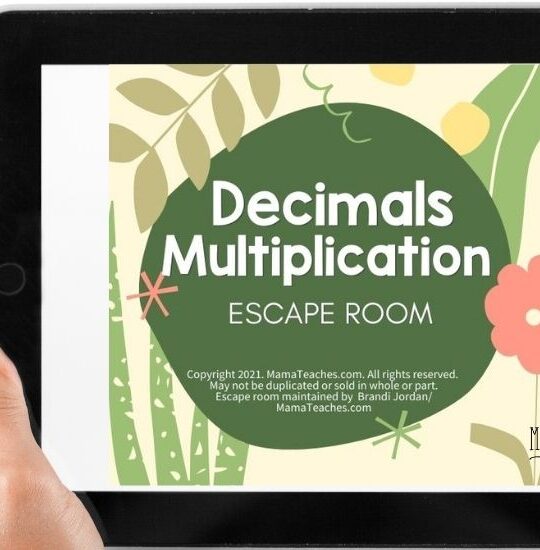 Decimals Multiplication Escape Room
