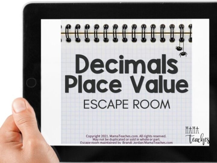 Decimals Place Value Escape Room