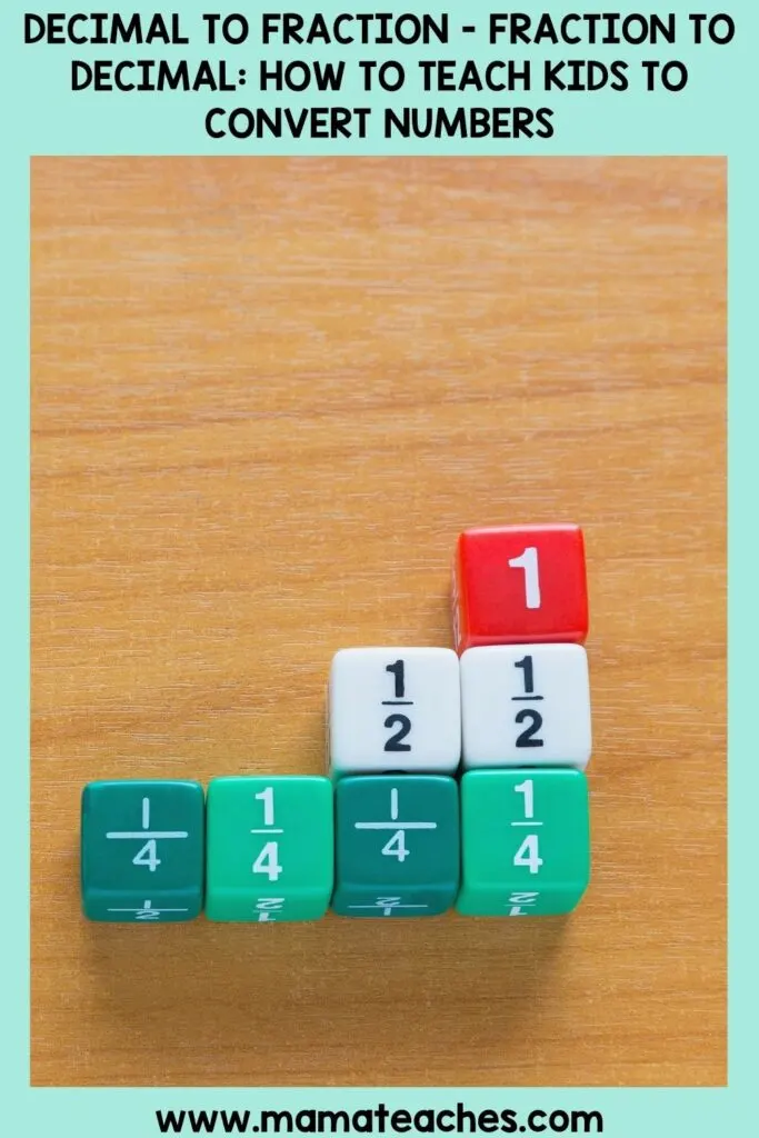 Decimal to Fraction - Fraction to Decimal How to Teach Kids to Convert Numbers