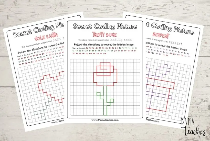 Crack the Code Fall Riddles Secret Code Worksheets ~Digital Download~