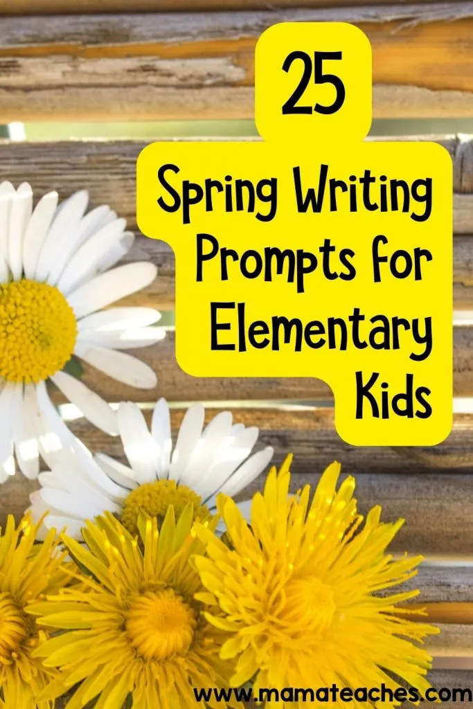 25 Spring Writing Prompts for Elementary Kids