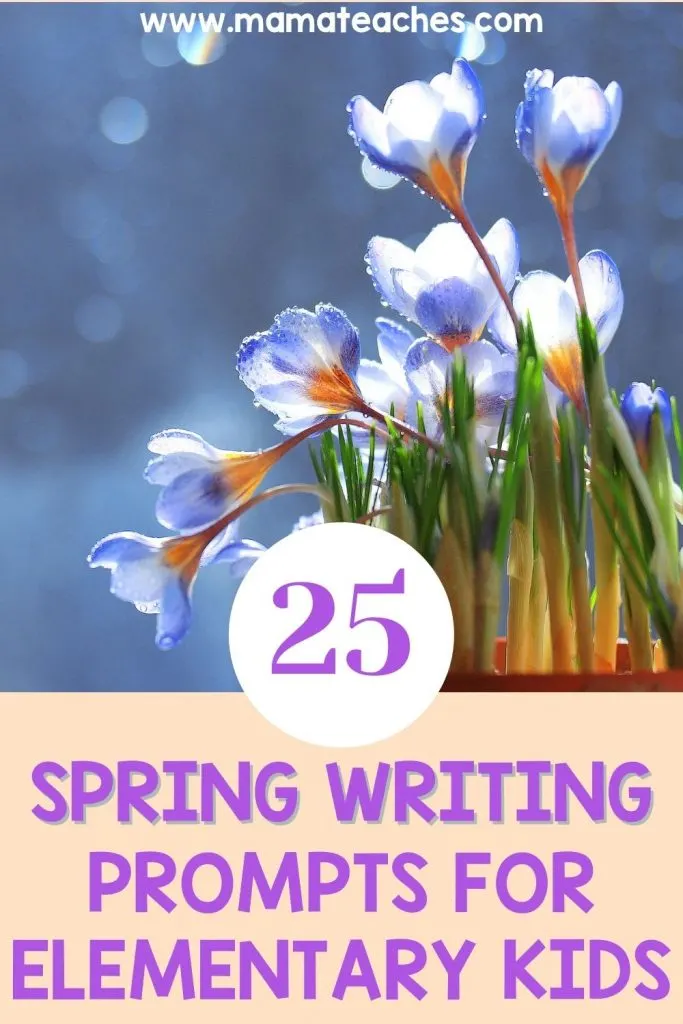 25 Spring Writing Prompts for Elementary Kids