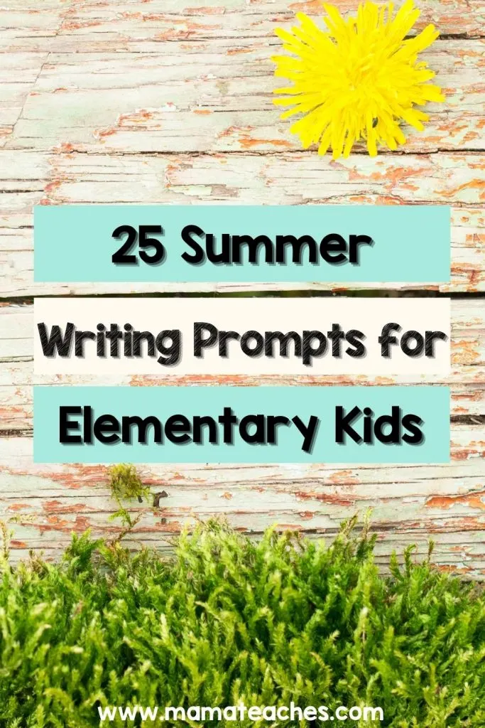 25 Summer Writing Prompts for Elementary Kids