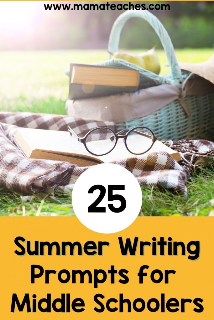 25 Summer Writing Prompts for Middle Schoolers