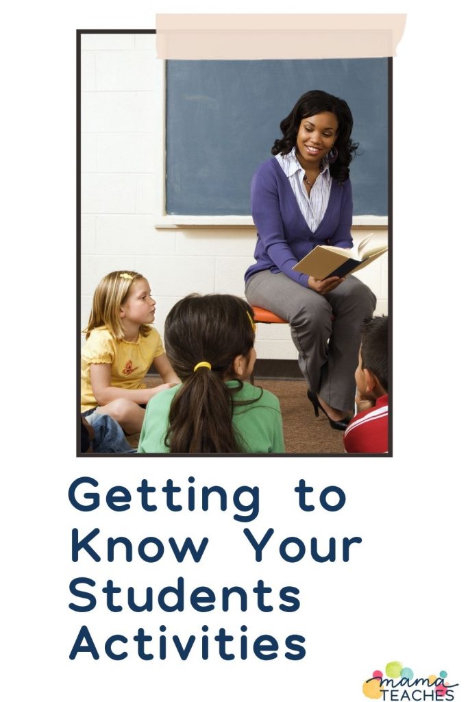 Getting to Know Your Students Activities