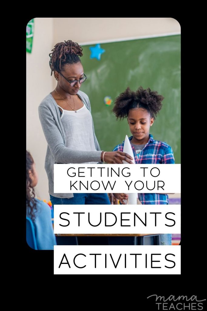 Getting to Know Your Students Activities