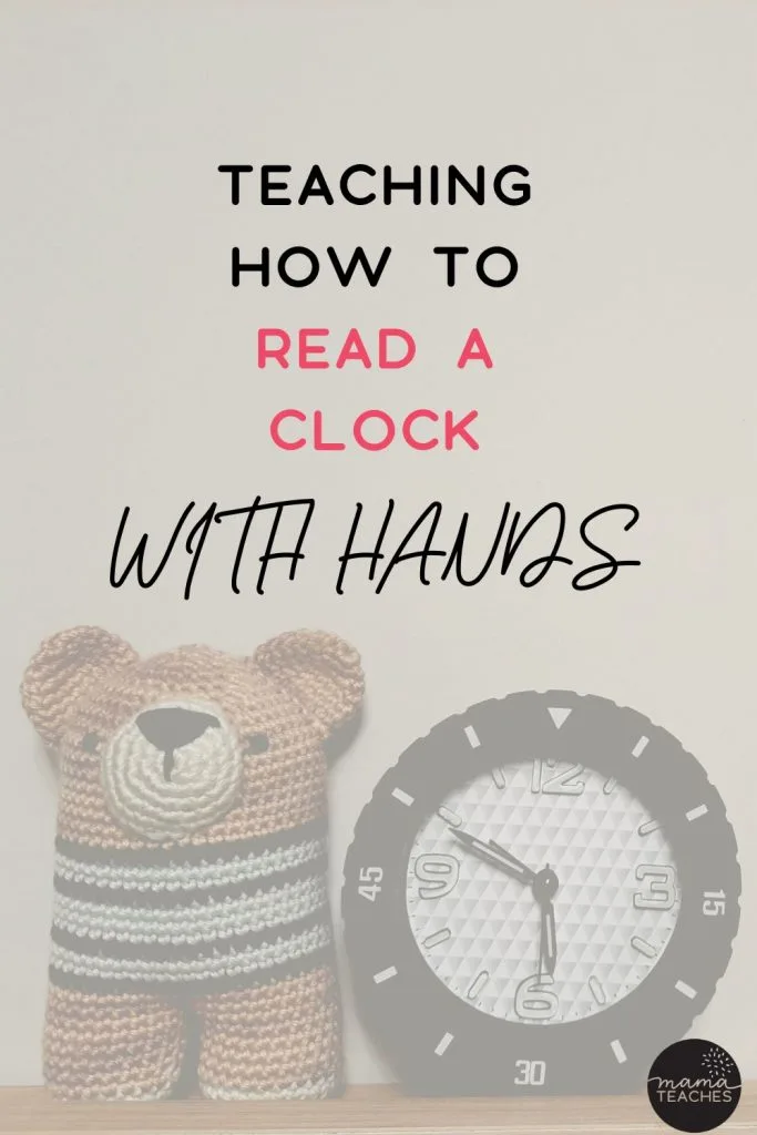 Teaching How to Read a Clock with Hands