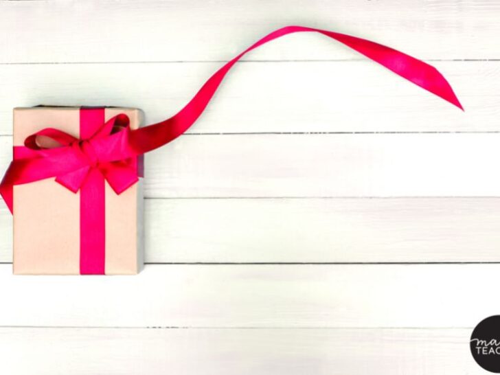 Best Gifts for Tweens and Teens - Present with a ribbon on a wood background