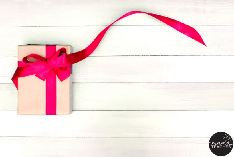 Best Gifts for Tweens and Teens - Present with a ribbon on a wood background