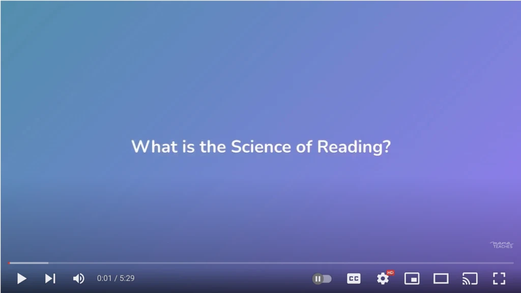 What is the Science of Reading?