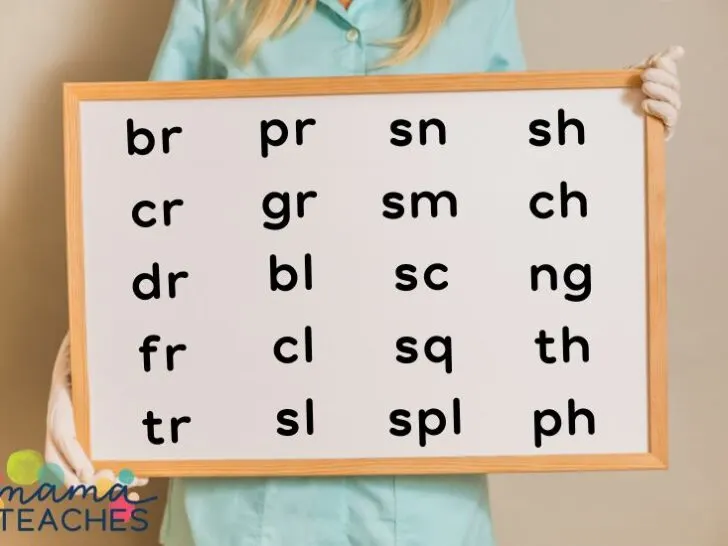 Adjacent Consonants or Consonant Digraphs