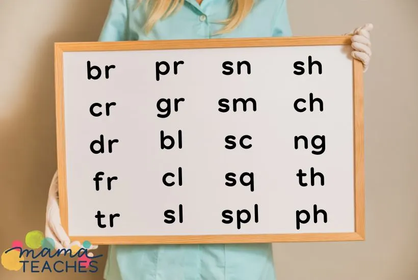 Adjacent Consonants or Consonant Digraphs