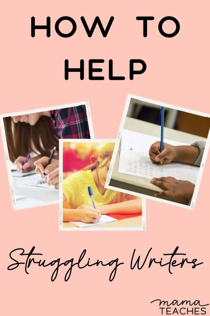 How to Help Struggling Writers