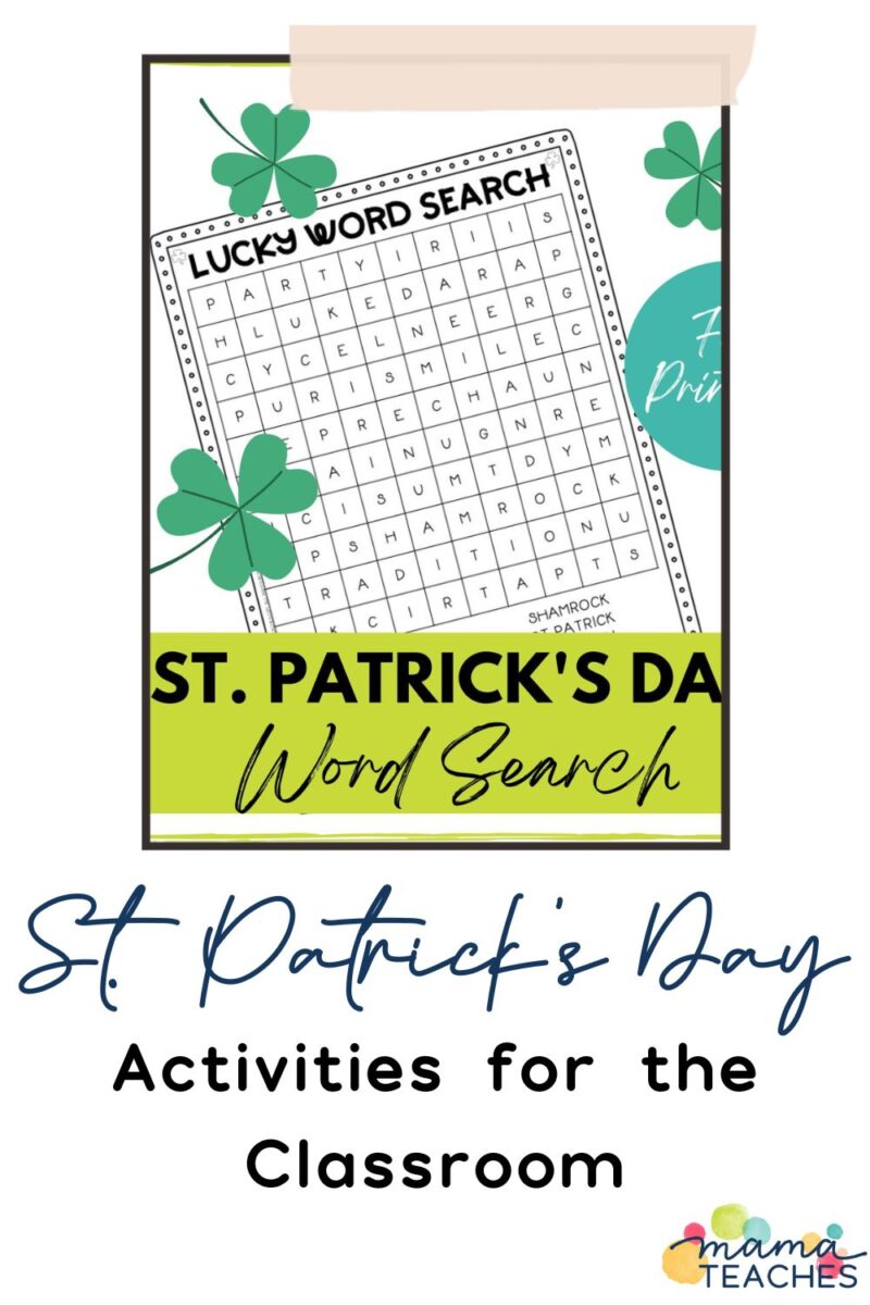 St. Patrick's Day Activities for the Classroom - Mama Teaches