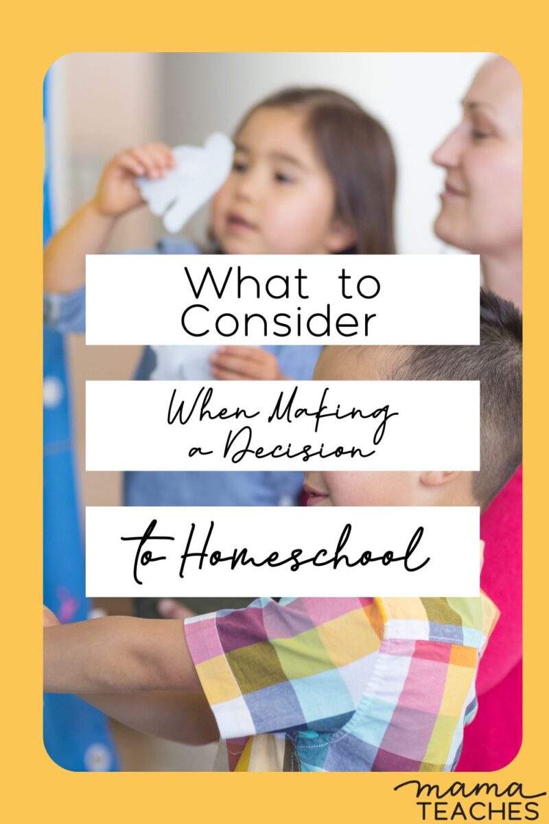 What to Consider When Making a Decision to Homeschool