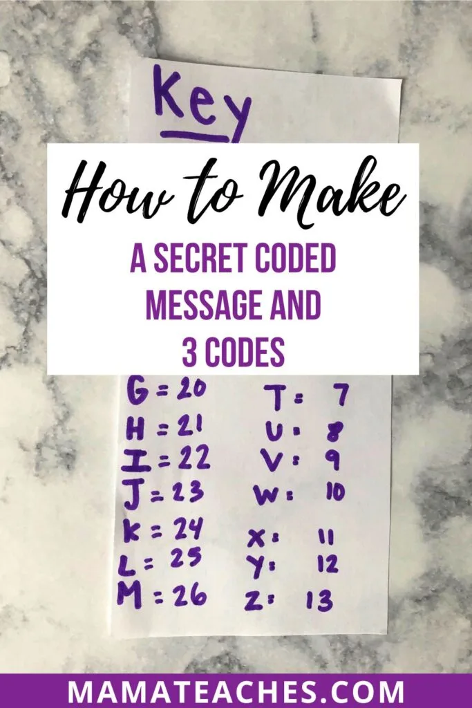 How to Make a Secret Coded Message and 3 Codes