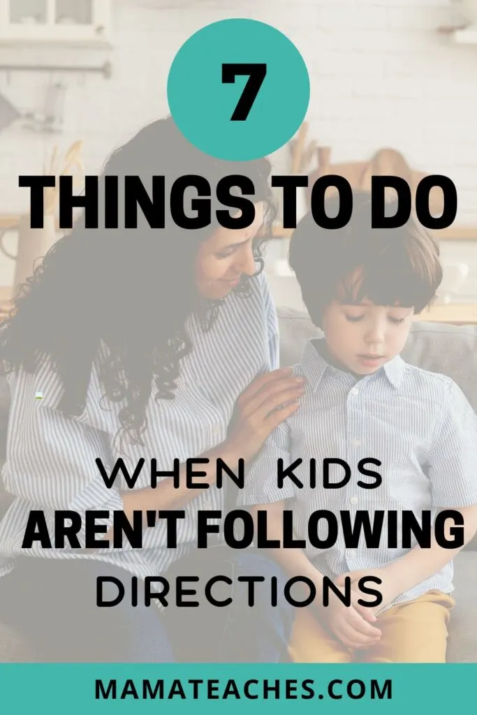 Things to Do When Kids Aren't Following Directions