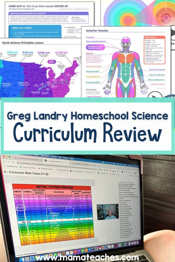 Greg Landry Homeschool Science Curriculum Review