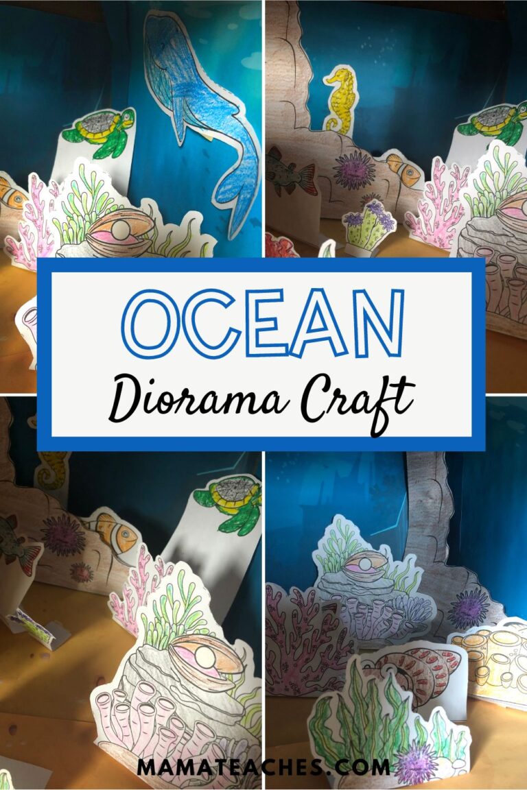 Ocean Diorama Craft (and Free Printable) - Mama Teaches