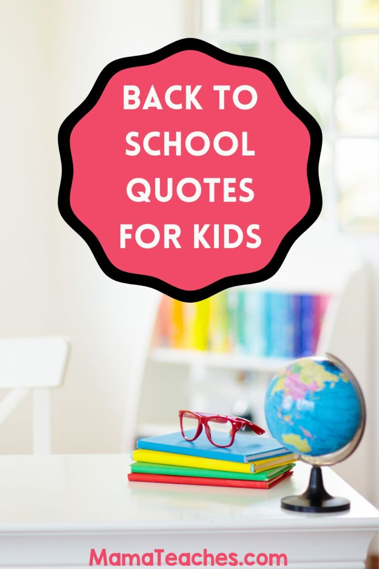 Back To School Quotes For Kids - Mama Teaches