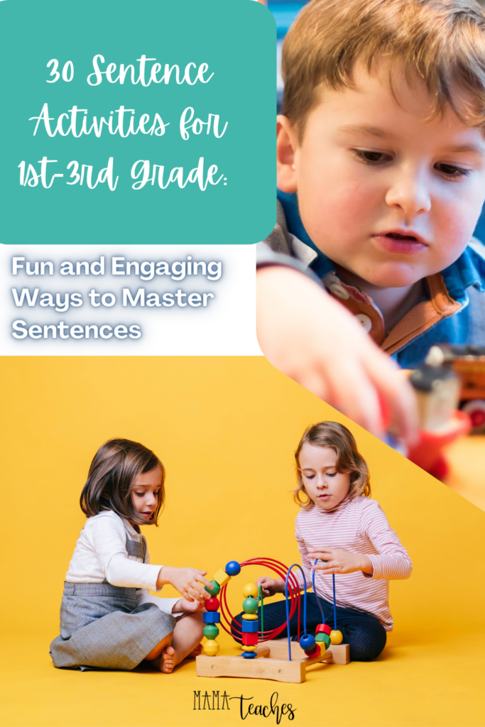 30+ Sentence Activities for 1st-3rd Grade