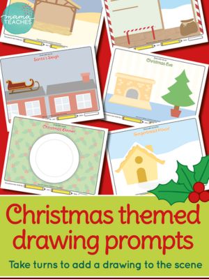 Christmas Theme Drawing Prompts