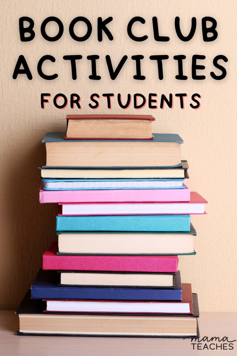 Book Club Activities for Students - Mama Teaches