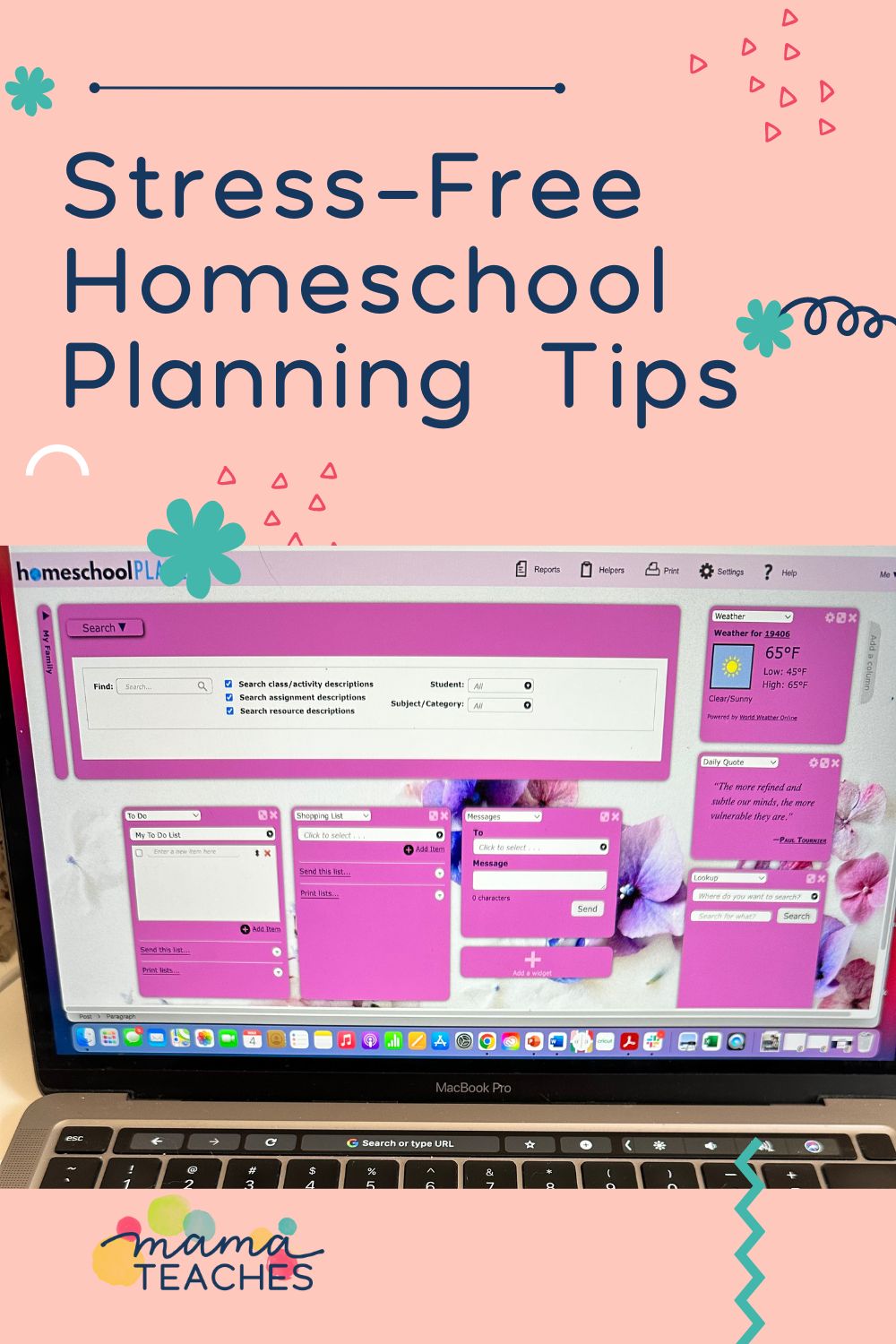 Stress Free Homeschool Planning