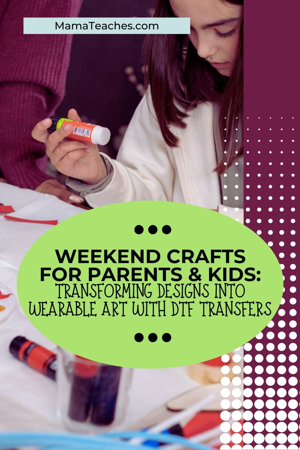 Weekend Crafts for Parents and Kids: Transforming Designs into Wearable Art with DTF Transfers